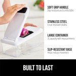 GORILLA GRIP Heavy Duty 12-in-1 Vegetable Chopper, 6 Blades, Food Choppers with Container, Cucumber Mandoline Slicer, Dice Onions, Slice Veggies, Chop Salad, Home Essential Kitchen Gadgets Tool, Black