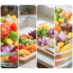 JAYVAR Vegetable Chopper and Fruit Dicer, Fruit Slicer Cup, Food Dicer with Container, Speed Manual Veggie Slicer, Stainless Steel Vegetable Cutting Kitchen Gadgets (Black)