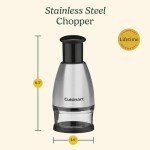 Cuisinart Chopper, Stainless Steel/Black, CTG-00-SCHP, 8.2" x 3.9" x 3.9"