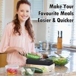 SpaceHacks 12-in-1 Vegetable Chopper, Kitchen Gadgets with 7 Blades, Veggie, Food, Onion Chopper, Cucumber Slicer, Versatile Mandoline, Includes Egg Separator & Finger Guard, Gray