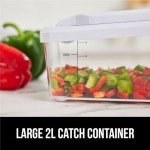 GORILLA GRIP Heavy Duty 12-in-1 Vegetable Chopper, 6 Blades, Food Choppers with Container, Cucumber Mandoline Slicer, Dice Onions, Slice Veggies, Chop Salad, Home Essential Kitchen Gadgets Tool, Black