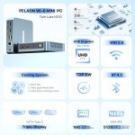 PELADN Mini PC with Intel N100, 16GB RAM