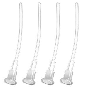 YARRAMATE 4Pcs Spray Straw Replacement for Kitchen Oil Sprayer Bottle, 4.72in/12cm Oil Dispenser Bottle Replacement Pipes for Cooking 16oz/470ml Olive Oil Glass Bottle, Replace Oil Spray Tube Set