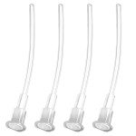 YARRAMATE 4Pcs Spray Straw Replacement for Kitchen Oil Sprayer Bottle, 4.72in/12cm Oil Dispenser Bottle Replacement Pipes for Cooking 16oz/470ml Olive Oil Glass Bottle, Replace Oil Spray Tube Set