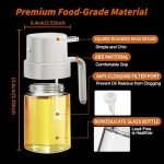 YARRAMATE Oil Sprayer for Cooking, 6.8 OZ/ 200 ML Premium Oil Spray Bottle for Kitchen, Food-grade Olive Oil Sprayer, Portable Oil Mister for Air Fryer, kitchen, Outdoor BBQ and Camping (White)