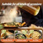 YARRAMATE 16oz/470ml Easy Refillable Oil Sprayer for Cooking, 2 in 1 Oil Dispenser for Kitchen and Oil Sprayer Bottle, Food-Grade Glass Oil Mister with Simple Open Design, Air Fryer,BBQ (Green)