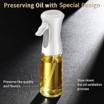 Oil Sprayer for Cooking- 200ml Glass Olive Oil Sprayer Mister, Olive Oil Spray Bottle, Kitchen Gadgets Accessories for Air Fryer, Canola Oil Spritzer, Widely Used for Salad Making, Baking, Frying,BBQ4