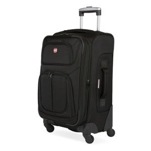 SwissGear Sion Softside Expandable Luggage, Black, Carry-On 21-Inch