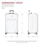 SwissGear Sion Softside Expandable Luggage, Black, Carry-On 21-Inch