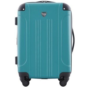 Travelers Club Chicago Hardside Expandable Spinner Luggage, Teal, 20" Carry-On