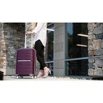 Samsonite Freeform 21-Inch Hardside Carry-On Luggage - Hardshell Carry-On Suitcase - TSA, Airline-Approved - Expandable Hard Shell, Smooth Spinner Wheels for Lightweight Travel - Amethyst Purple