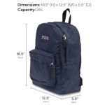 JanSport SuperBreak One Backpacks - Durable, Lightweight Bookbag with 1 Main Compartment, Front Utility Pocket with Built-in Organizer - Premium Backpack, Black