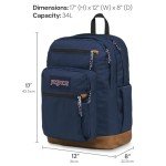 JanSport Cool Backpack, with 15-inch Laptop Sleeve - Large Computer Bag Rucksack with 2 Compartments, Ergonomic Straps, Black