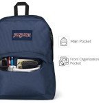 JanSport SuperBreak One Backpacks - Durable, Lightweight Bookbag with 1 Main Compartment, Front Utility Pocket with Built-in Organizer - Premium Backpack, Black