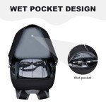 MIYCOO Backpack - Ultra Lightweight Packable Backpack for Travel Camping, 45L Hiking Back Pack Waterproof Foldable Daypack for Men Women Black