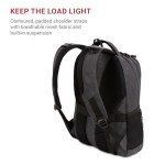 SwissGear Cecil 5505 Laptop Backpack, Charcoal, 18-Inch