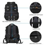 KROSER TSA Friendly Travel Laptop Backpack 17.3 inch XL Computer Backpack Water-Repellent College Daypack Business Backpack with RFID Pockets & USB Port for Men/Women-Black