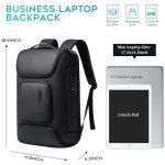 BANGE Business Backpack,Laptop Backpack with USB Charging Port, Slim Business Backpacks Fit for 15.6 INCH,Men Traveling Backpackfor Men and Women