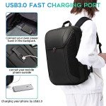 BANGE Smart Business Laptop Backpack Waterproof can fit 15.6-17.3 Inch Laptop with 3.0 USB charging port for men and women
