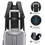 BANGE Business Backpack,Laptop Backpack with USB Charging Port, Slim Business Backpacks Fit for 15.6 INCH,Men Traveling Backpackfor Men and Women