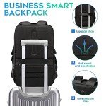 BANGE Smart Business Laptop Backpack Waterproof can fit 15.6-17.3 Inch Laptop with 3.0 USB charging port for men and women