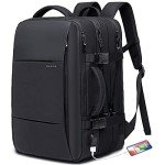 BANGE 35L Travel Backpacks,Weekender Expandable Carry-On Backpack for Airplanes, Waterproof 17.3 inch Laptop Backpack for Men and Women