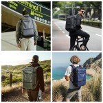 IKYWT Vacpack Backpack with Pump, Airback Vacuum Seal Compression Vacpack, 17”Laptop Vacuum Backpack Travel with TSA Lock