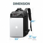 Kuvictewl Vacuum Backpack, Travel Backpack with Vacuum System, Airback Vacuum Seal Compression Backpack with Pump for Travel, Water Resistant, 60L Exapandable, TSA Lock