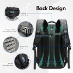 IKYWT Vacpack Backpack with Pump, Airback Vacuum Seal Compression Vacpack, 17”Laptop Vacuum Backpack Travel with TSA Lock