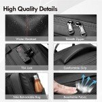 IKYWT Vacuum Seal Backpack Travel 60L Expandable Air Compression System, Airback Vacpack Backpack TSA Lock Water Resistant Carry-On Luggage (Black, with Pump)