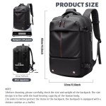 Vacpack with Detachable Air Bag,60L Vacuum Backpack Travel with Usb Charging Port and Pump, Carry on Backpacks with Vacuum Compression,Suitable for Short Trip and Business