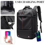 Vacpack with Detachable Air Bag,60L Vacuum Backpack Travel with Usb Charging Port and Pump, Carry on Backpacks with Vacuum Compression,Suitable for Short Trip and Business