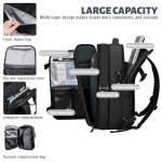 Vacpack with Detachable Air Bag,60L Vacuum Backpack Travel with Usb Charging Port and Pump, Carry on Backpacks with Vacuum Compression,Suitable for Short Trip and Business