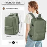 Vacuum Compression Backpack, Travel Vacuum Backpack with Electric Vacpack Pump, Flight Approved Carry On Personal Item Suitcase Luggage for Men Women, Green