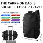 cianbuy Airback, Vacpack Backpack, 60L Expandable Backpack for Air with Vacuum Compression, Water Resistant Vacuum Backpack Travel Vacpack Backpack Airbag, Anti Theft