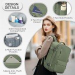 Vacuum Compression Backpack, Travel Vacuum Backpack with Electric Vacpack Pump, Flight Approved Carry On Personal Item Suitcase Luggage for Men Women, Green