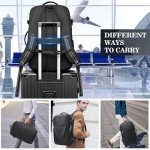Vacuum Backpack Travel, Airback Vacuum Seal Compression Travel Backpack 60L Expandable, The Spacevac Pro Laptop Backpack Water Resistant TSA Lock Carry On Luggage with Vacuum Pump, Black