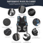 Vacuum Backpack Travel, Airback Vacuum Seal Compression Travel Backpack 60L Expandable, The Spacevac Pro Laptop Backpack Water Resistant TSA Lock Carry On Luggage with Vacuum Pump, Black