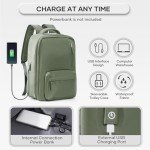 Vacuum Compression Backpack, Travel Vacuum Backpack with Electric Vacpack Pump, Flight Approved Carry On Personal Item Suitcase Luggage for Men Women, Green