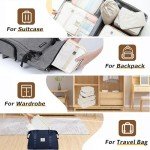 LANSKLBD 8 Set Packing Cubes for Suitcases Travel Luggage Packing Organizers,Travel Accessories Essentials Luggage Organizer with Shoe/Tioletry/Laundry Bag