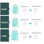 Compression Packing Cubes for Travell - Premium 397D Fabric Packing Cubes with Smooth Zippers, Space-Saving Compression Bags for Travell, Luggage Organizers for Clothes, Shoes, and Accessories