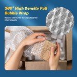 Metronic 100 Pack Bubble Out Bag 6''x8'', Bubble Pouches Packaging Bags, Double Walled Cushioning Bags Thickening Shockproof Foam Bags for Shipping, Packing, Moving