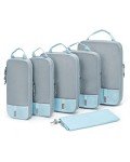 BAGSMART 6-Piece Packing Cube Set - Lightweight Luggage Organizers for Travel, Vacation and Suitcases - Durable Accessories with Compression