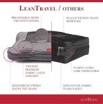 LeanTravel Compression Packing Cubes for Travel Organizers with Double Zipper (6-Pack (2L+2M+2S), Grey)