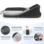 10 Set Compression Packing Cubes for Travel Essentials,Compressible Expandable Packing Cubes for Suitcase,OlarHike Luggage Organizer Bags for Travel,Handy Helper for Organizing Clothes(Black)