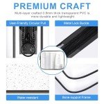 ploimyur TSA Approved Toiletry Bag,2 Pack Clear Toiletry Bag, Quart Size Travel Essential Bags for Toiletries,Clear Makeup Bag Organizer, Carry on Cosmetic Bags for Women,Black