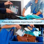 4Pcs Clear TSA Approved Security Toiletry Bag Quart Size for EU UK & US Carry-on Regulations Waterproof & Leakproof Travel Bags for Liquids