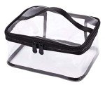 Louise Maelys Portable Clear Makeup Bag Zipper Waterproof Transparent Travel Storage Pouch Cosmetic Toiletry With Handle
