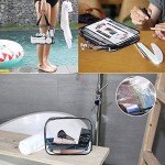 APREUTY Clear Makeup Bags, TSA Approved 6 Pcs Cosmetic Makeup Bags Set Clear PVC with Zipper Handle Portable Travel Luggage Pouch Airport Airline Vacation Organization (Clear)