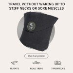 trtl Travel and Airplane Pillow - Real Sleeping Experience on Long Flights - Neck and Shoulder Support - Super-Soft, Lightweight, Easy-to-Carry, and Machine-Washable Flight Pillow - Grey